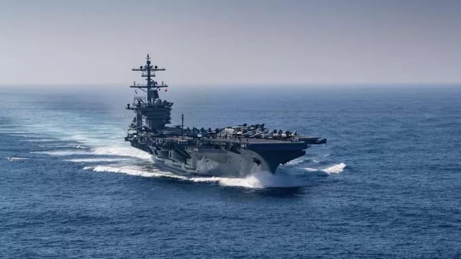 USS George Washington again on Guanabara Bay