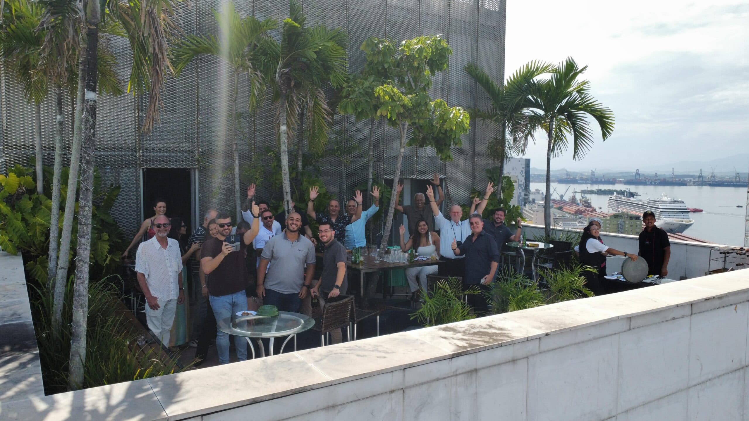 A memorable celebration on rooftop